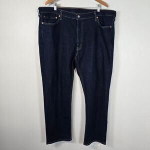 Levis 541 Athletic Taper Jeans Mens 44X32 Dark Wash Classic Casual Work Utility